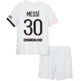 Jalkapallo Pelipaidat Paris Saint-Germain Lionel Messi 30 Lasten Vieraspaita 2021-2022 Lyhythihainen